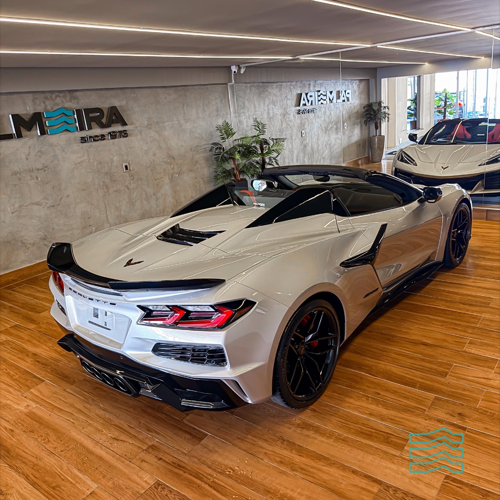 Lateral traseira do Corvette Z06 conversível